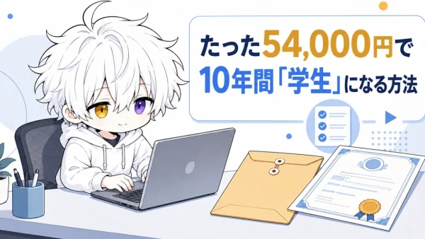 【学割活用術】たった54,000円で10年間「学生」になれる方法｜放送大学の最安在籍術と学割活用まとめ【2026年版】
