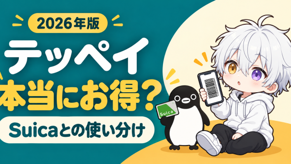 テッペイは本当にお得？Suicaとの違いと使い分け