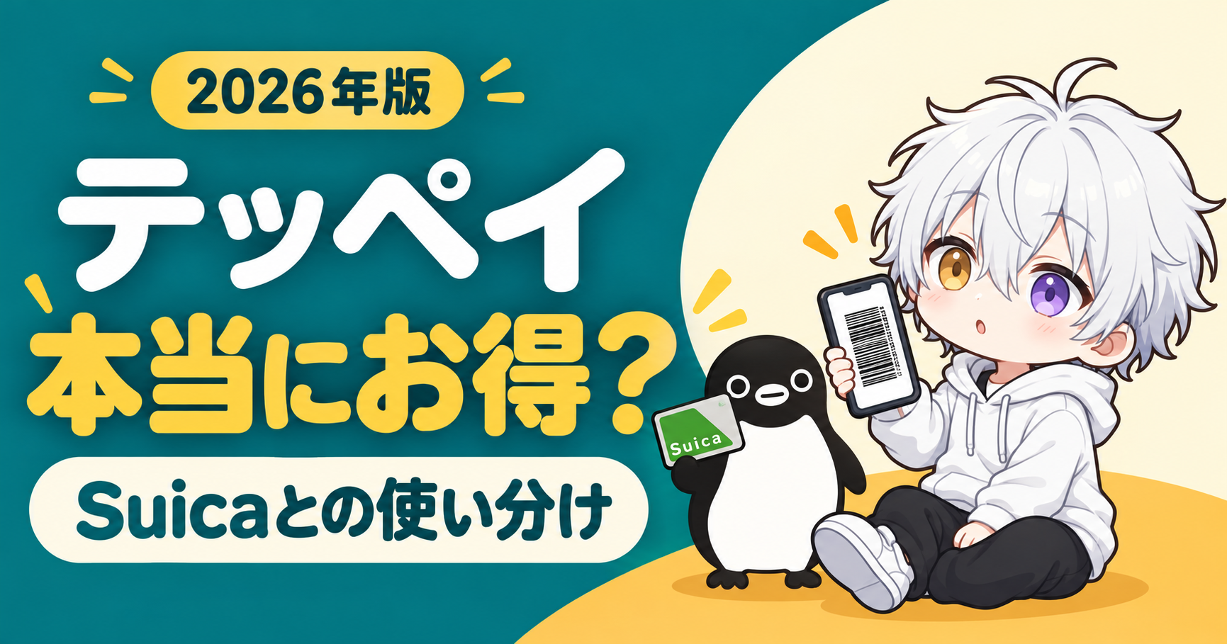 テッペイは本当にお得？Suicaとの違いと使い分け
