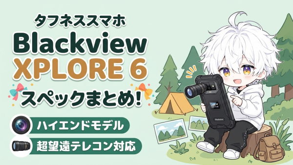 タフネススマホ「Blackview XPLORE 6」スペックまとめ！超望遠テレコンバーター対応のハイエンドモデル