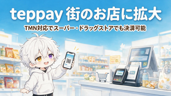 JR東日本のコード決済「teppay」がTMN対応へ！スーパーやドラッグストアなど街中へ拡大